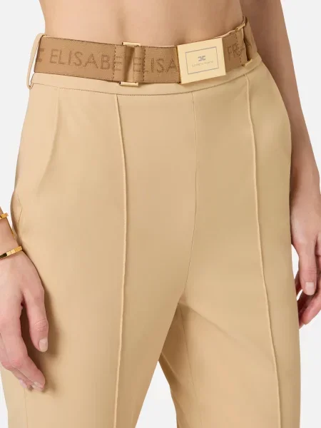 Брюки Elisabetta Franchi бежевые