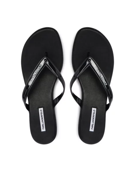 KARL LAGERFELD Japonke Jelly Heel črna