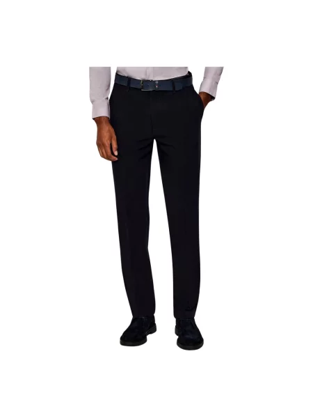 Spodnie Emporio Armani niebieskie