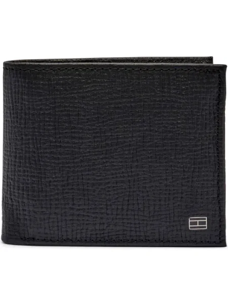 Tommy Hilfiger De piele portofel TH FLAG negru