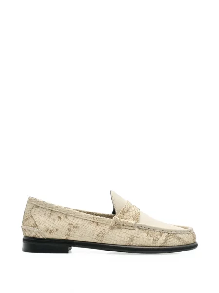 Pantofi loafer Lottusse cu model piele de șarpe