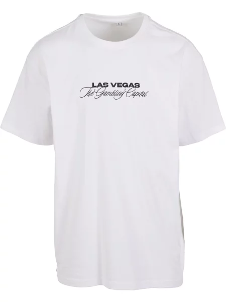 Mister Tee Tričko Gambling Capital zelená / černá bílá