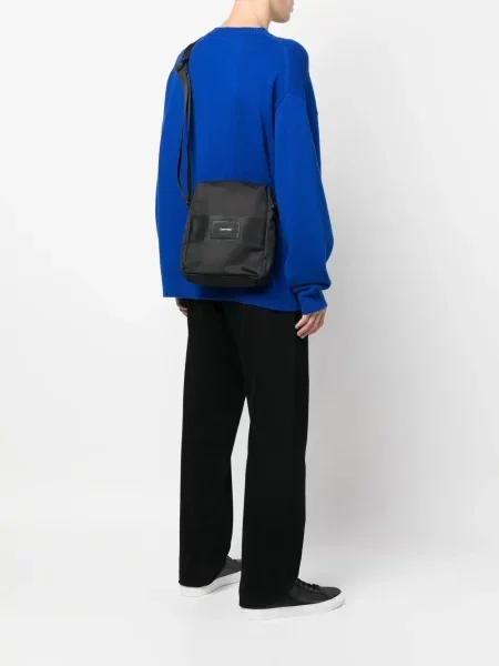 Geantă Calvin Klein cu autograf negru