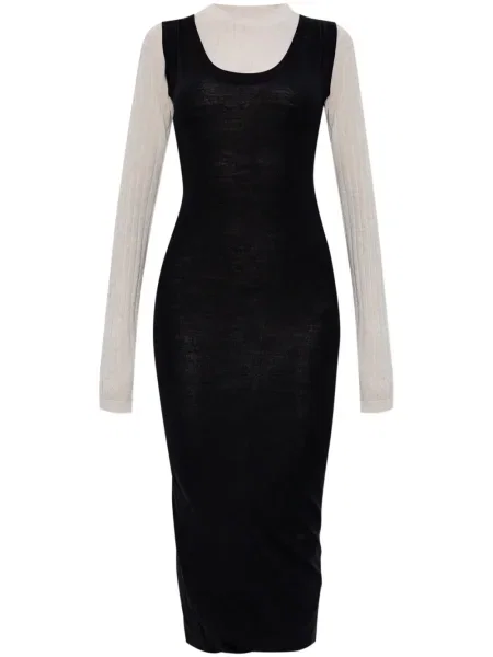 Rochie Marni de lână de costum negru