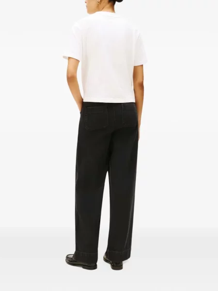 Tricou Tommy Hilfiger cu autograf alb