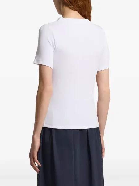 Tricou Peserico cu decolteu în V alb