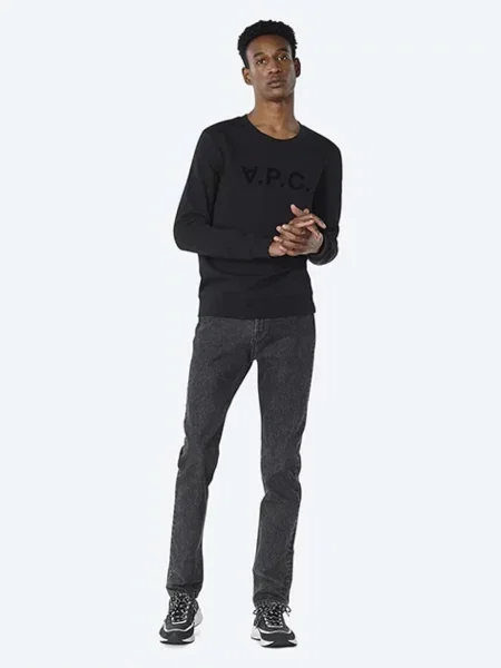 A.P.C. mikina Bluza Sweat Vpc BLACK černá