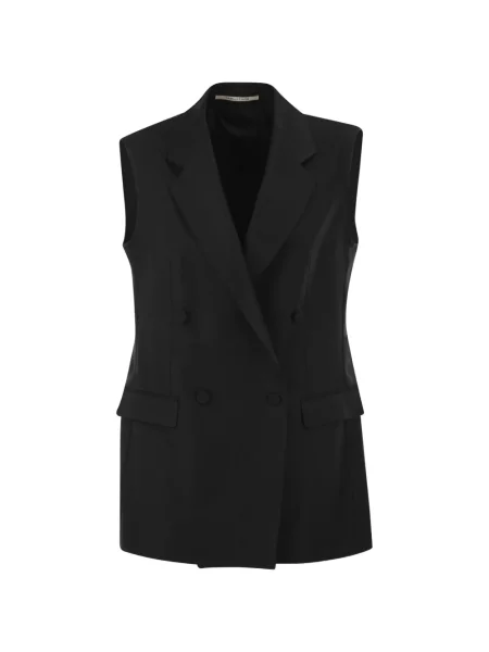 Vestă Tagliatore cu două rânduri de nasturi negru