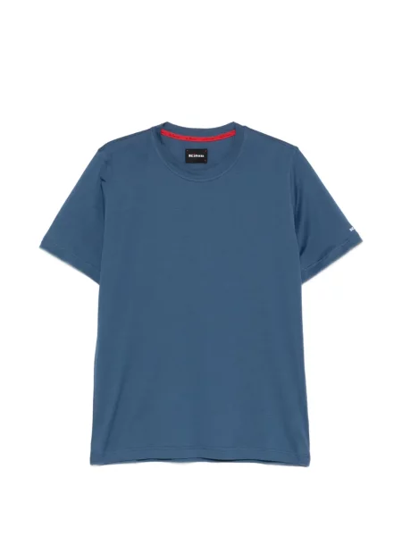 Tricou Kiton cu broderie albastru