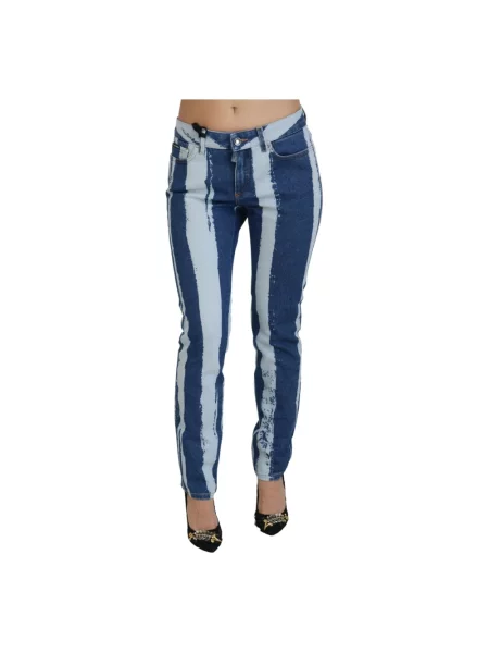Jeansy skinny Dolce And Gabbana eleganckie niebieskie