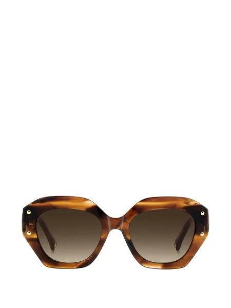 Ochelari de soare Carolina Herrera cu imprimeu geometric maro