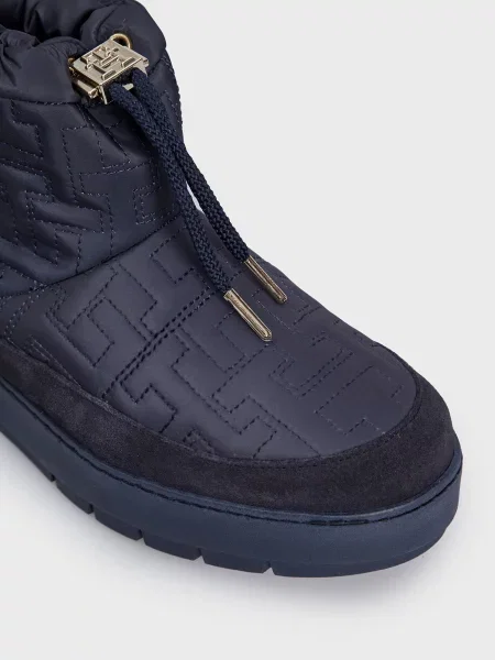 Дутики Tommy Hilfiger с принтом синие