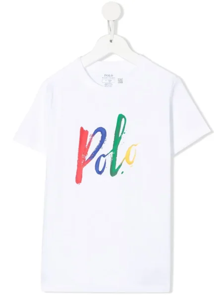 Koszulka polo dziecięca Polo Ralph Lauren biała