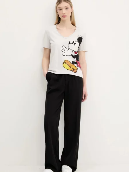 Desigual t-shirt MICKEY JOKER biały szara