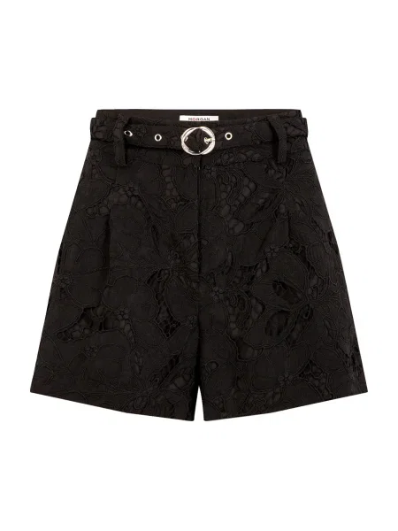 Morgan Pantaloni cutați negru