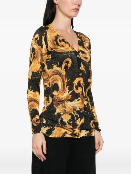 Cardigan Versace Jeans Couture cu imagine negru