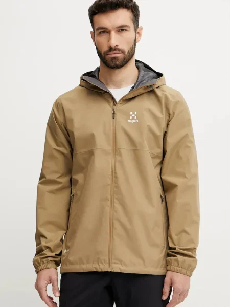 Яке за спортове на открито Haglöfs Kaise GTX зелено бежово