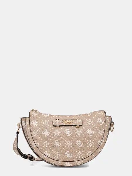 Чанта Guess SILIA кафяво бяло