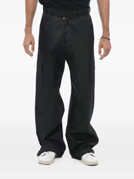 Pantaloni cargo Off-white cu autograf alb
