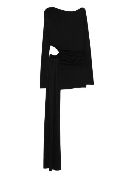 Mały sukienka mini Axel 113 drapowana garniturowa czarna