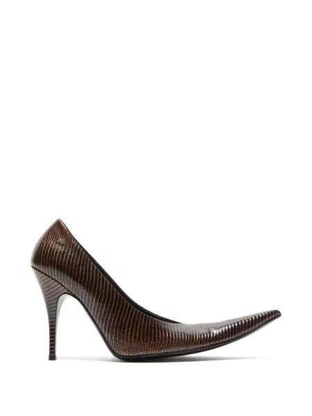 Pantofi cu toc Acne Studios din piele maro