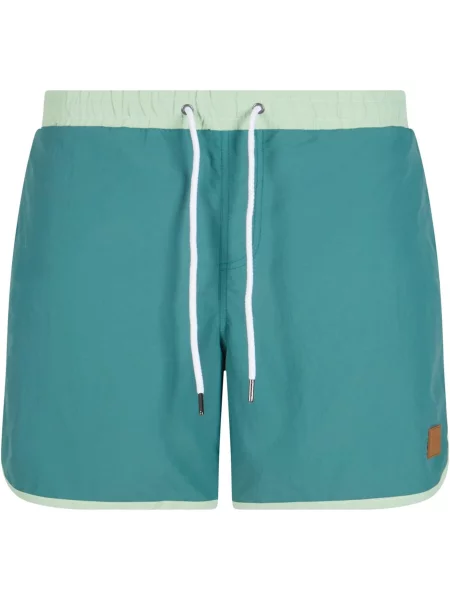 Urban Classics Plavecké šortky smaragdová / pastelově zelená