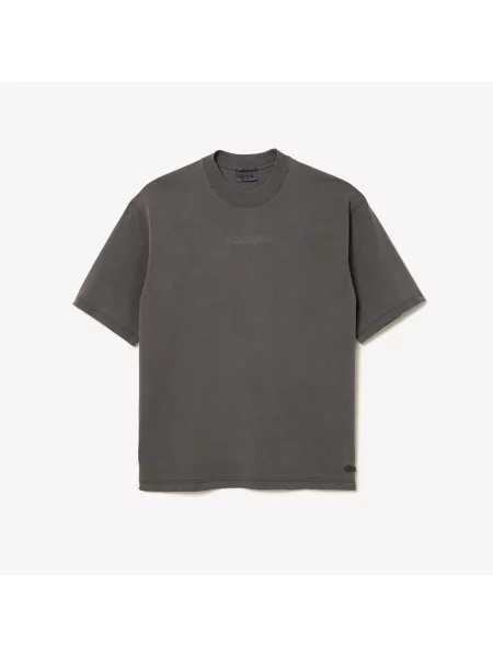 Lacoste Koszulka Loose Fit Jersey czarna