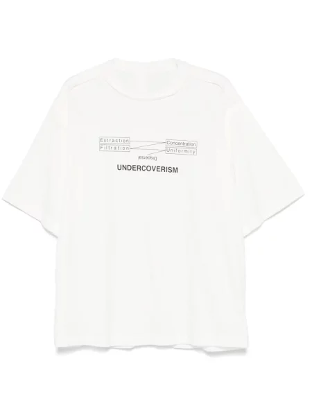 Tricou Undercover cu imagine alb
