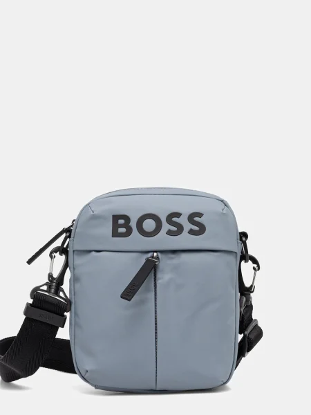 Чанта през рамо BOSS зелено сиво