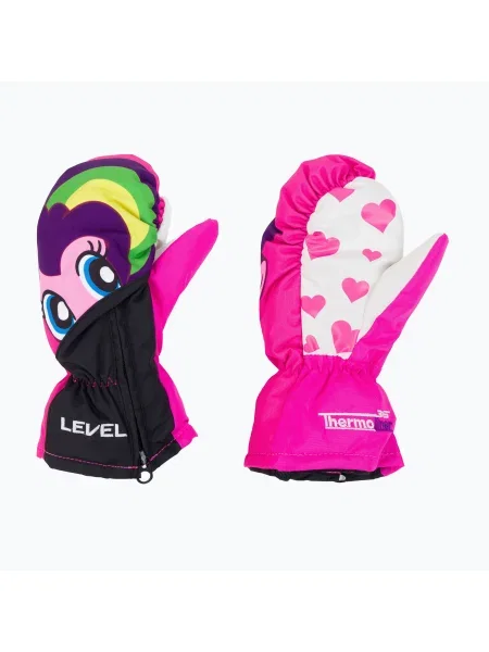 Mănuși de snowboard pentru copii Level Lucky Mitt roz