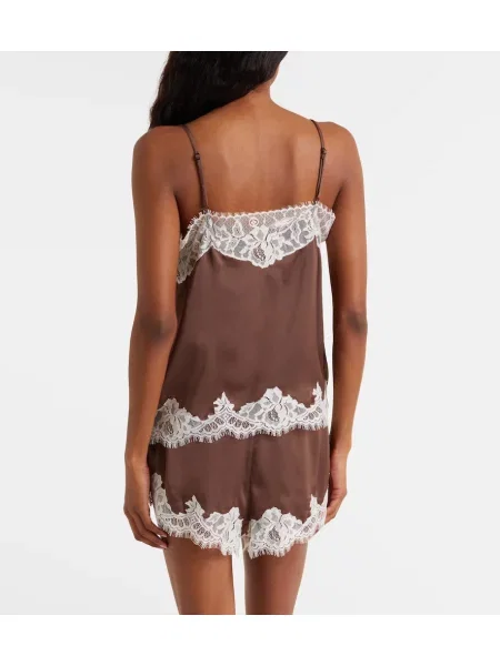 Top Faithfull din satin maro