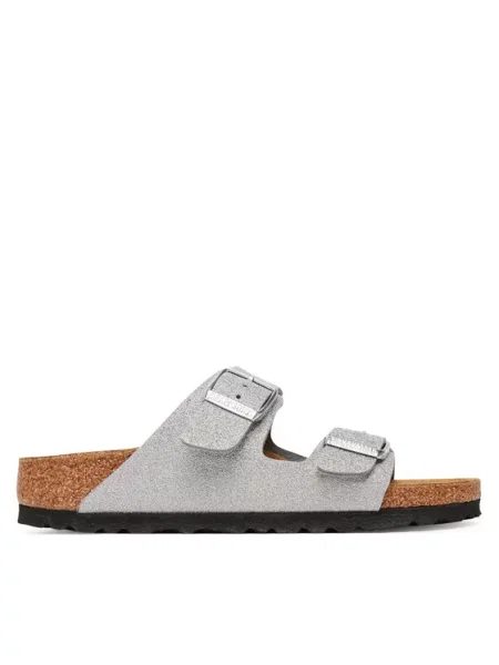 Natikači Birkenstock srebrna