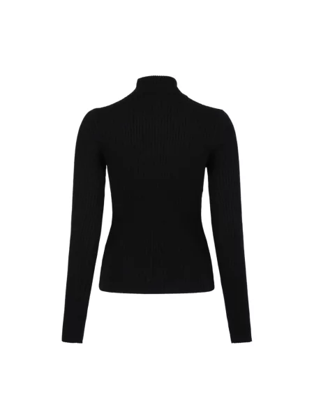 Sweter z golfem Courreges czarny