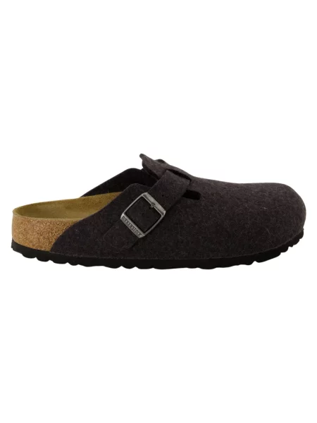 Klapki Birkenstock wełniane szare