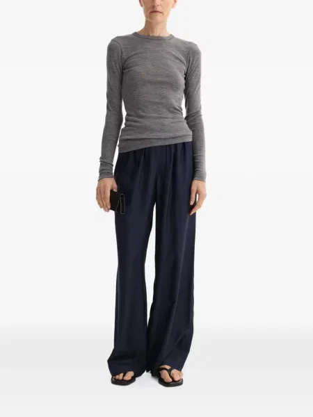 Lung tricou Róhe tricotate gri