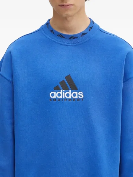 Sneakerși Adidas Predator cu broderie cu dungi din piele de căprioară albastru