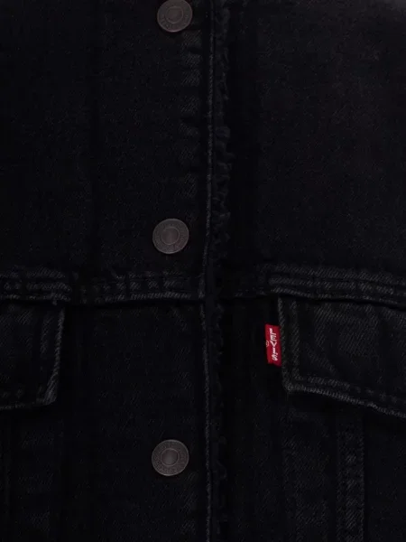 Geacă de blugi Levi's® din fleece negru