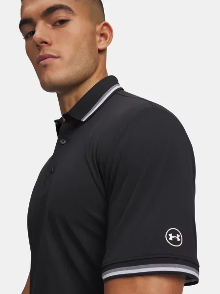 Polo majica Under Armour crna
