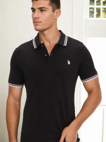 Tricou polo Dewberry negru