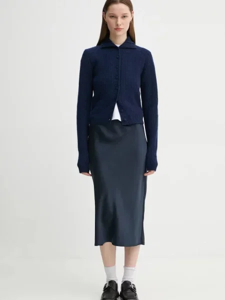 Вовняний кардиган Remain синій