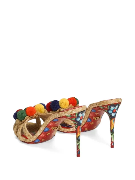 Papuci tip mules Dolce & Gabbana cu broderie