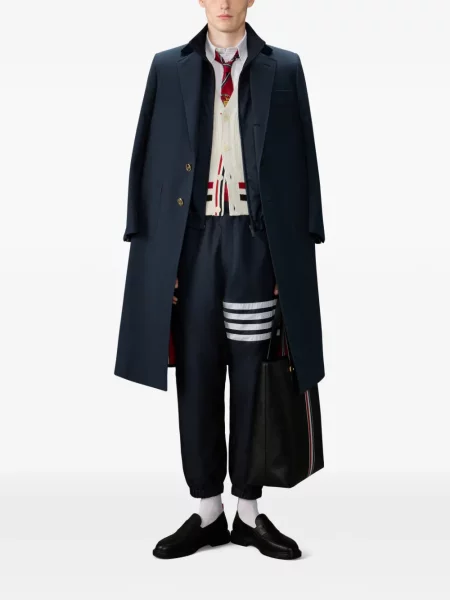 Cardigan Thom Browne cu dungi alb