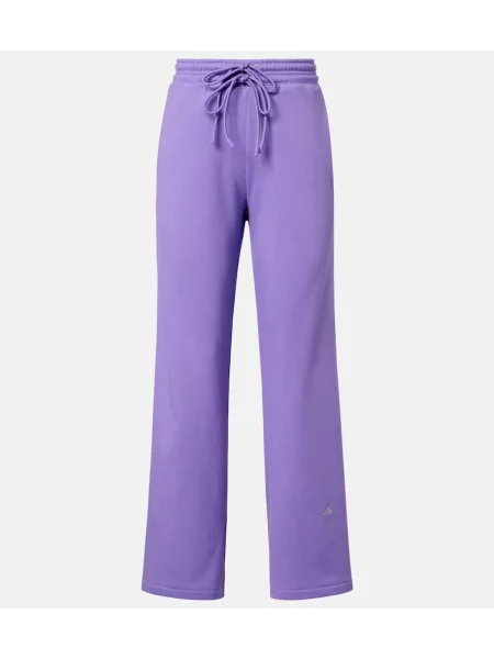 Pantaloni de trening Adidas By Stella Mccartney cu autograf violet