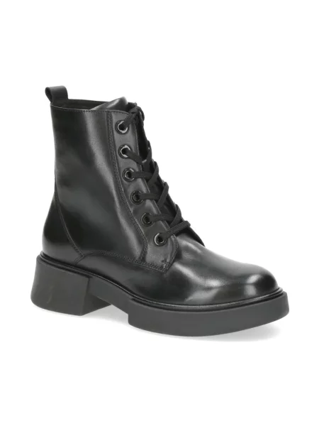 Botki Caprice zamszowe casual czarne