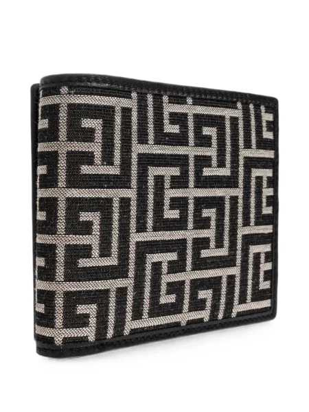 Portofel Balmain din canvas negru