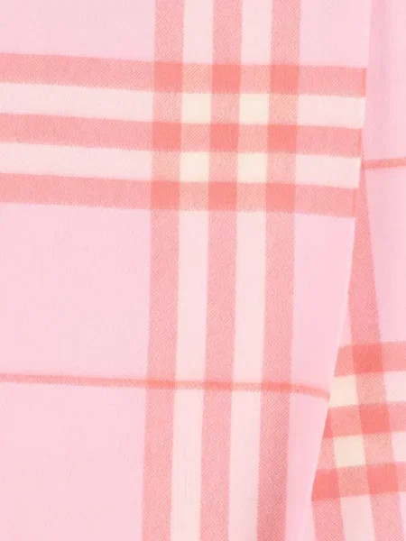 Pledas šalikas Burberry su kutais rožinė
