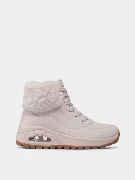 Кожаные ботинки Skechers бежевые