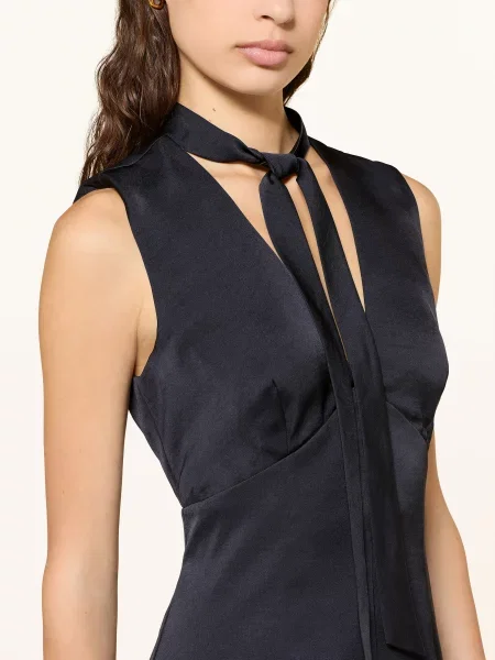 Claudie Pierlot Satyna Kombinezon blau granatowy