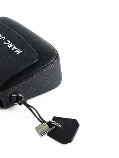 Geantă Marc Jacobs din piele cu imagine negru