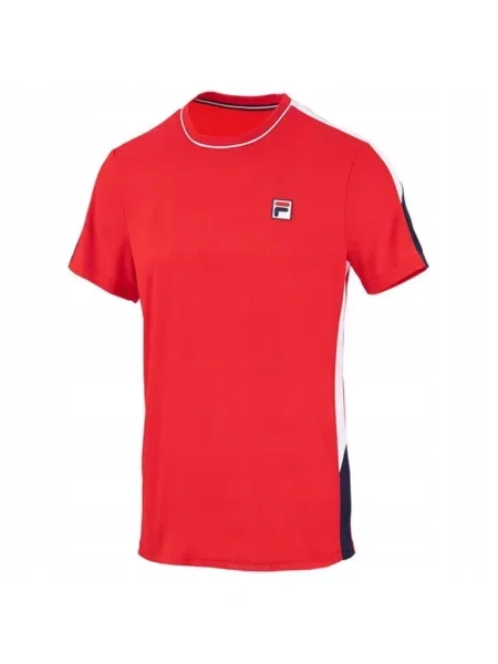 Koszulka tenisowa Fila T-shirt Gabriel czerwona